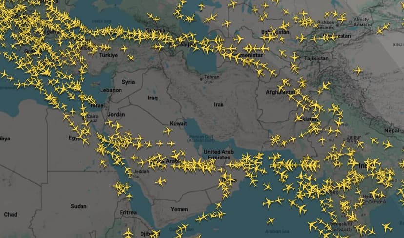 የመካከለኛው ምሥራቅ አገሮች በረራዎች በአብዛኛው እንደተስተጓጎሉ ናቸው